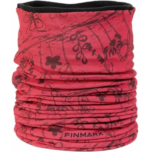 Finmark FSW-236 Ženski višenamjenski šal od flisa, crvena, veličina