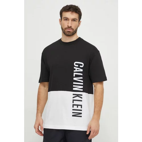 Calvin Klein Bombažna kratka majica črna barva