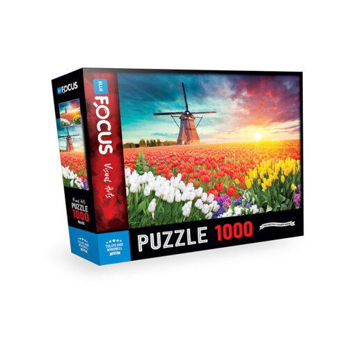 Blue focus puzzle 1000 delova lale i vetrenjače ( 38768 ) Slike