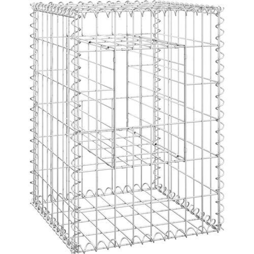VidaXL gabionske stupne ko&amp;scaron;are 2 kom 40 x 40 x 60 cm željezne Slike