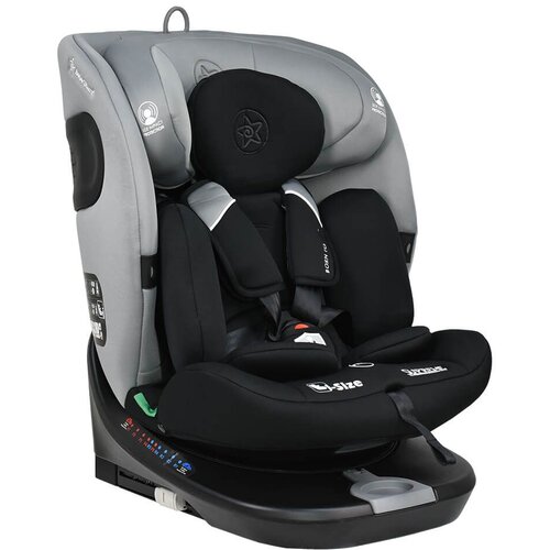 Bebe Stars Supreme i-Size 360&amp;deg; autosjedalica 40-150cm - siva Slike