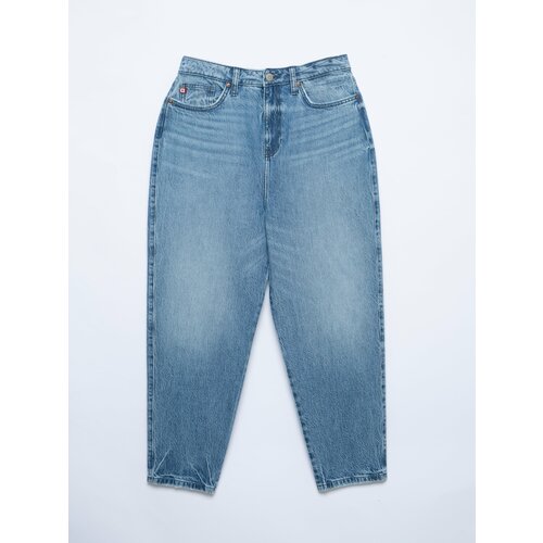 Big Star Woman's Mom Jeans Trousers Denim 190095 Medium Denim-363 Cene