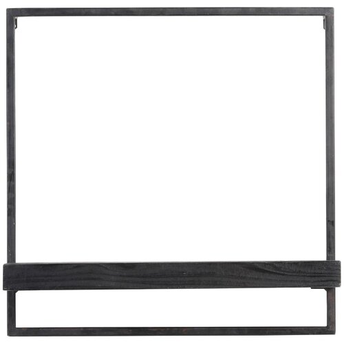 Light & Living Mat crna polica od jelovine Maddison - Cijene
