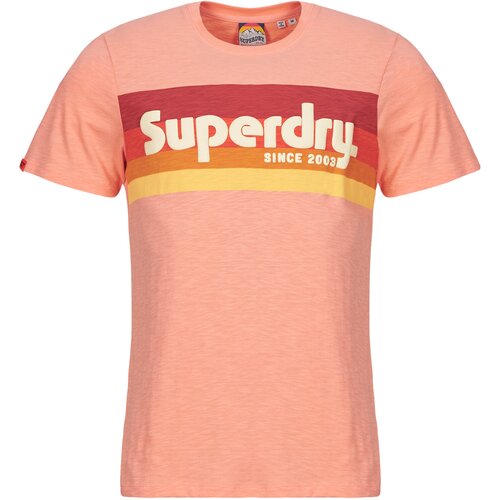 Superdry Majice s kratkimi rokavi LOGO TERRAIN Oranžna Cene