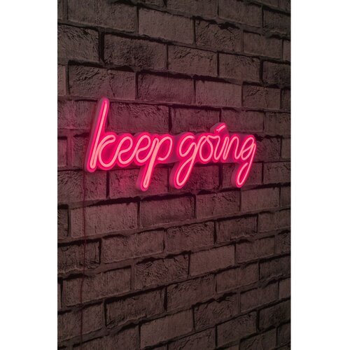 Wallity Dekorativna plastična LED rasveta Keep Going Pink Slike