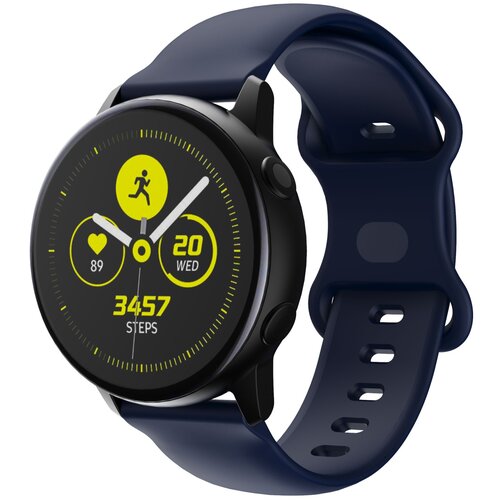 Cadorabo silikonski zapestni pas 22 mm, združljiv s samsung galaxy gear S3/Gear 2 v modri barvi - nadomestni jermen za huawei watch gt za watch 2 pro, (20616015) Cene