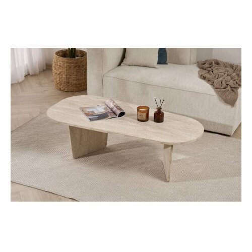 Hanah home sto za kafu ovalis travertine Slike