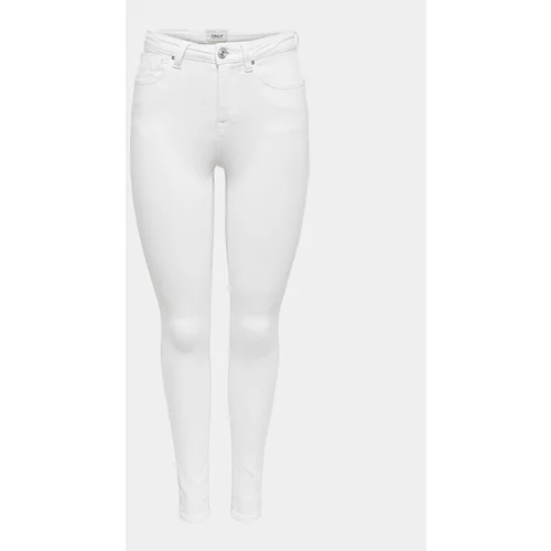 Only Jeans hlače Power 15250153 Bela Skinny Fit