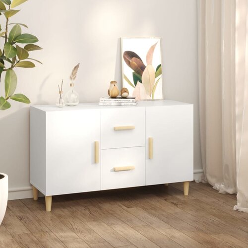 VidaXL komoda bijela 100x36x60 cm od konstruiranog drva Slike