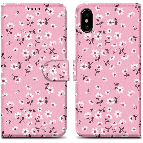 Cadorabo Ohišje, združljiv z Apple - Design Flower Rain št. 6 - Zaščitni pokrov z magnetnim zapiranjem, funkcijo stojala in režo za kartico, (20595635) Cene
