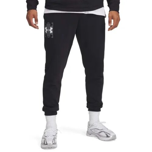Under Armour Muški dodnji deo trenerke UA Rival Terry Logo JoggerQ2, Crni Slike