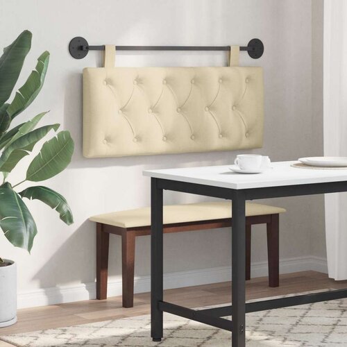  Držeće uzglavlje Zidne Krema 110 x 55 x 7 cm tkanina - Krema 100 cm bez LED Slike