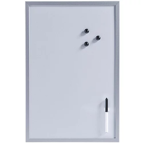 ZELLER magnetna ploča za pisanje (60 cm x 40 cm x 14 mm, metal, srebrne boje, null)