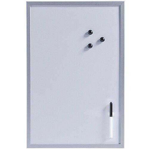 ZELLER magnetna ploča za pisanje (60 cm x 40 cm x 14 mm, metal, srebrne boje, null) Slike