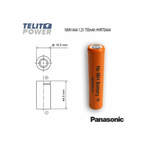 Panasonic NiMH AAA 1.2V 700mAh BK70AAA Cene