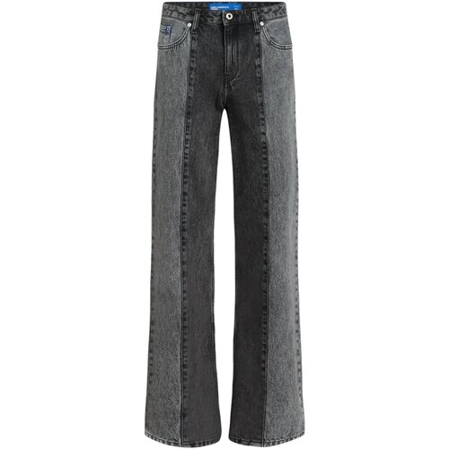 Karl Lagerfeld Jeans straight KLJ MR RELAXED BLOKED DENIM A3W10070 Črna Cene