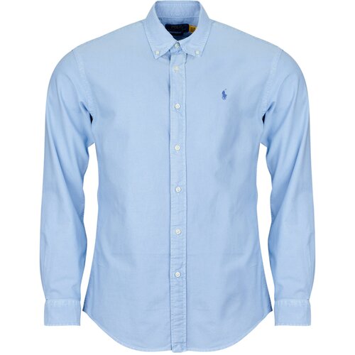 Polo Ralph Lauren Srajce z dolgimi rokavi CHEMISE CUSTOM FIT EN OXFORD LEGER Modra Cene