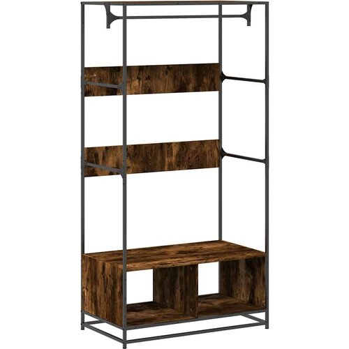 vidaXL Ormar boja dimljenog hrasta 90x50x180 cm od konstruiranog drva Cijene