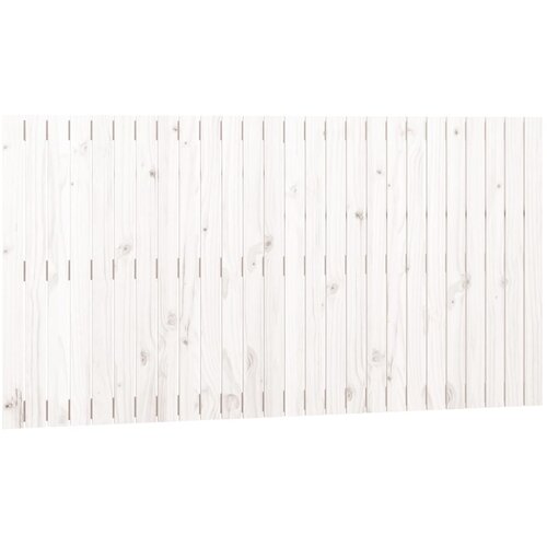  Zidno uzglavlje bijelo 166x3x90 cm od masivne borovine Slike