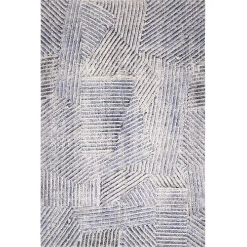 Agnella Svijetlo plavi vuneni tepih 133x180 cm Strokes –