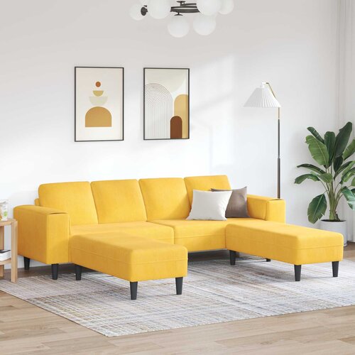 SOFA Svijetlo žuta 250 x 188 x 76 cm Kordura tekstil Cene