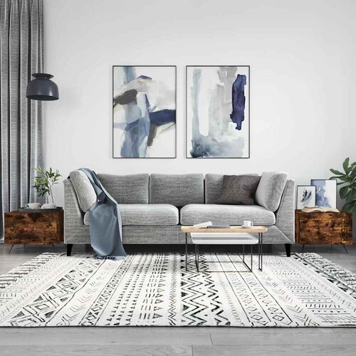  Stolići za kavu 2 kom boja hrasta 50x50x40 cm konstruirano drvo Cene
