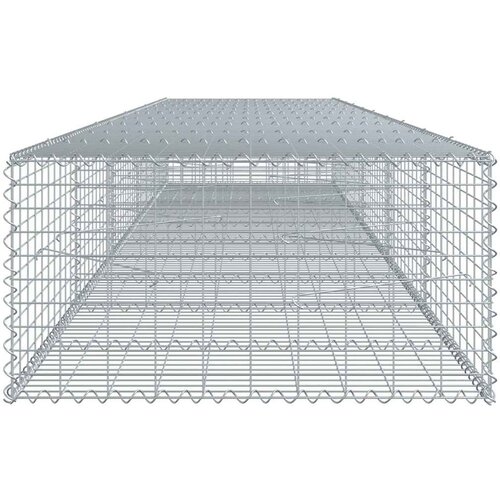  Gabionska ko&amp;scaron;ara s poklopcem 500x100x50 cm pocinčano željezo Slike