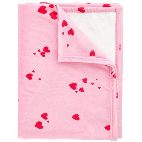 Catherine Lansfield Rožnata odeja iz flisa 200x240 cm Heart &amp;ndash; Slike