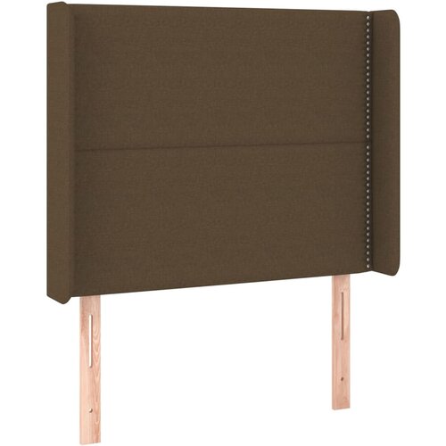 Maison Chic vzglavna omarica - nočna omarica - posteljna omarica z u&amp;scaron;esi temno rjavo 83x16x118/128 cm blago, (21707796) Slike
