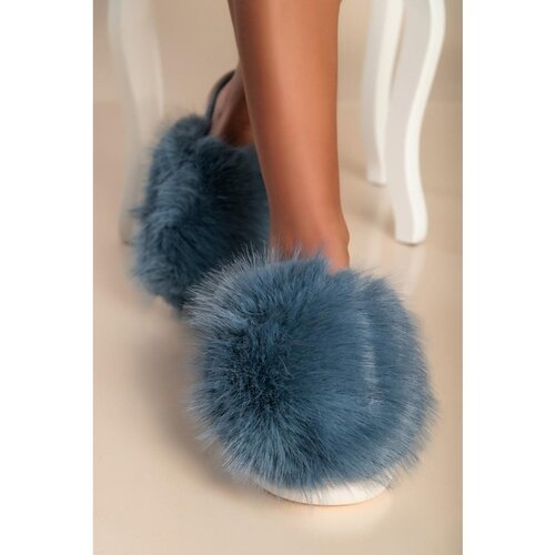 Fenzy Papuče S Umjetnim Krznom, Svijetloplave Cijene