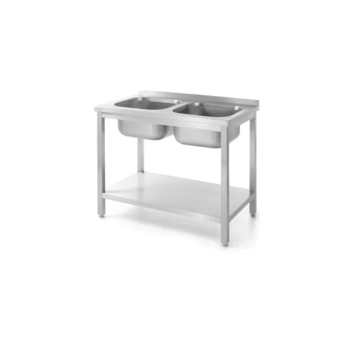  Sto s duplim sudoperom i policom Budget Line Slike