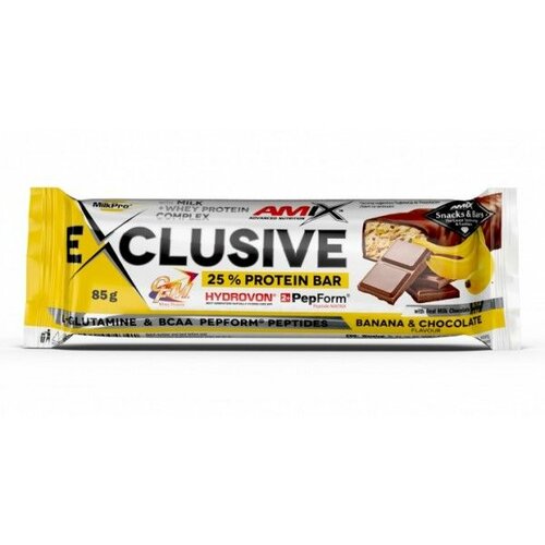 AMIX Exclusive Protein Bar 85 g Banana Slike