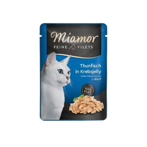 Finnern Miamor Feine Filets sos za mačke - Tuna i kraba u želeu 100g Slike