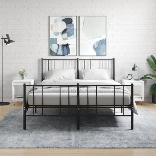 vidaXL Noćni ormarići 2 kom bijeli 40 x 35 x 50 cm konstruirano drvo Cijene