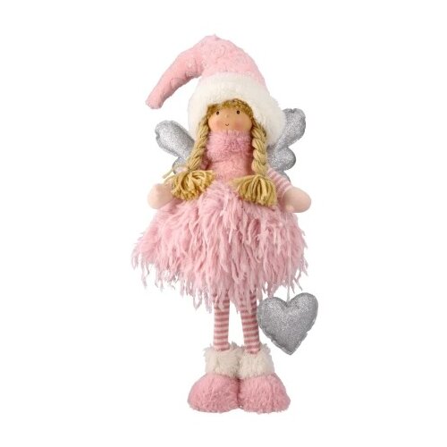 Festa Cupid, novogodišnja dekoracija, vila, pink, 65cm Cene