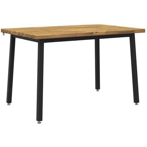  120 x 80 x 75 cm Čvrsto drvo akacije Bijela i crna Pravokutni - Bijela i crna 120 x 80 x 75 cm Četvrtasto Cene