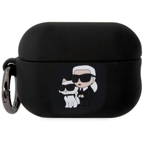 Karl Lagerfeld Ohi&scaron;je za slu&scaron;alke Airpods za Airpods Pro 2 NFT v silikonu, Črna, (5000075465) Cene