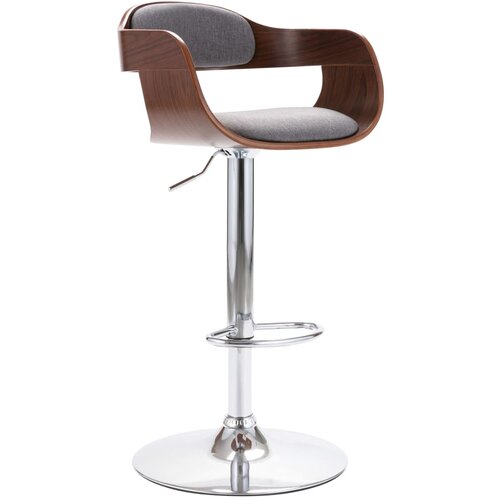 vidaXL barski stolac od iverice i sive tkanine Cijene