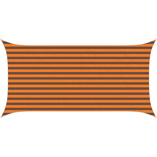 vidaXL Sončno platno Oranžna in Rjava 4 x 2 m 100% poliester Oxford, (5000222407) Cene