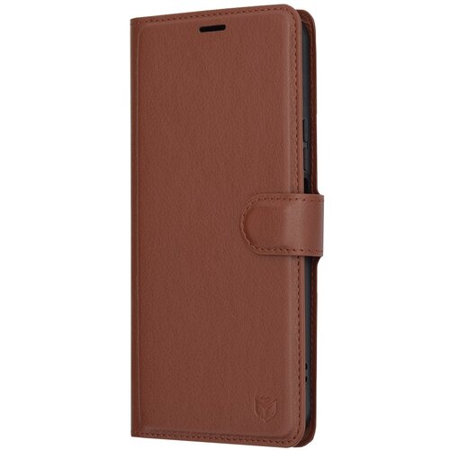 Techsuit Leather Folio preklopna wallet maska za Honor 90 Lite &amp;ndash; smeđa Slike