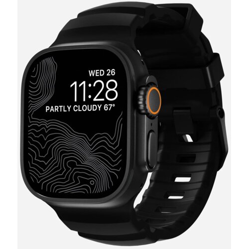  Narukvica za Apple watch Nomad Rocky Point black Carbon black 44/ 45/ 46/ 49 mm Slike
