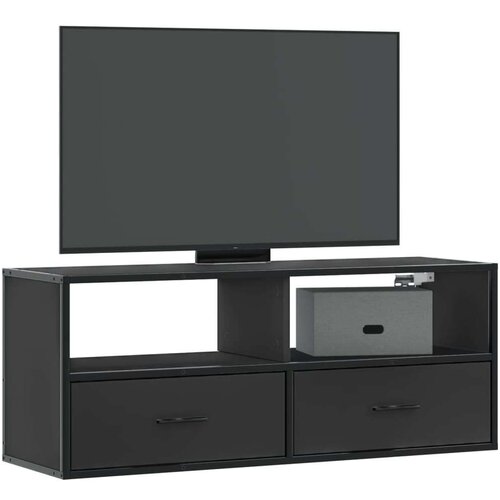 vidaXL TV ormarić crni 100 x 31 x 39,5 cm konstruirano drvo i metal Cene