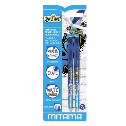 MITAMA Olovka hemijska brisiva GOODY 0,7mm 2/1 plava 62800 Cijene