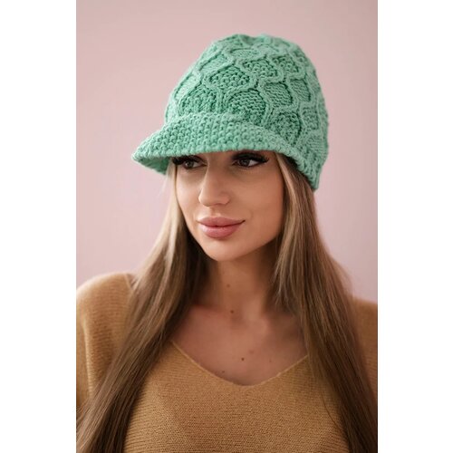 Kesi marka niezdefiniowana Cap with fleece Roma Bis K235 mint Slike
