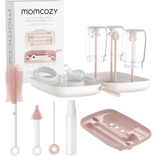 Momcozy komplet četkica 7u1 za či&scaron;ćenje bočica pink Cijene