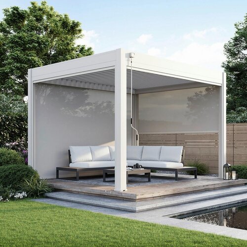 Gardenson Pergola Trumpf, Biserna Barva, 3x3,6m Slike
