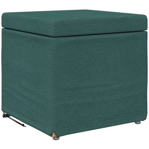  Stolica Tamnozelena 41 x 41 x 40 cm Tkanina i konstruirano drvo - Tamnozelena 40 cm tkanina Slike