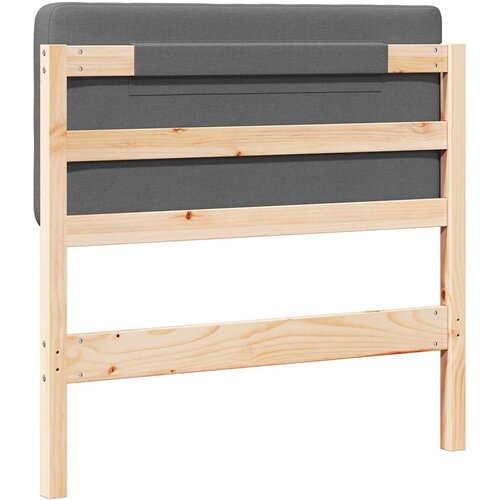  Tapecirani uzglavlje s uzglavljem Smeđa i svijetlosiva 90 cm Slike