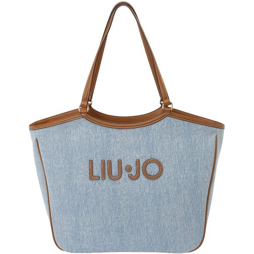 Liu Jo Nakupovalna torba moder denim / rjava Slike