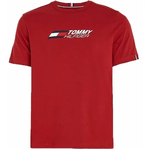 Tommy Hilfiger ESSENTIALS BIG LOGO S/S TEE Muška majica, crvena, veličina